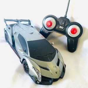 Silver Lamborghini Remote Control Car | XQ TOYS